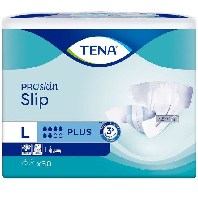 Tena Slip Plus Large 30 Pieces
